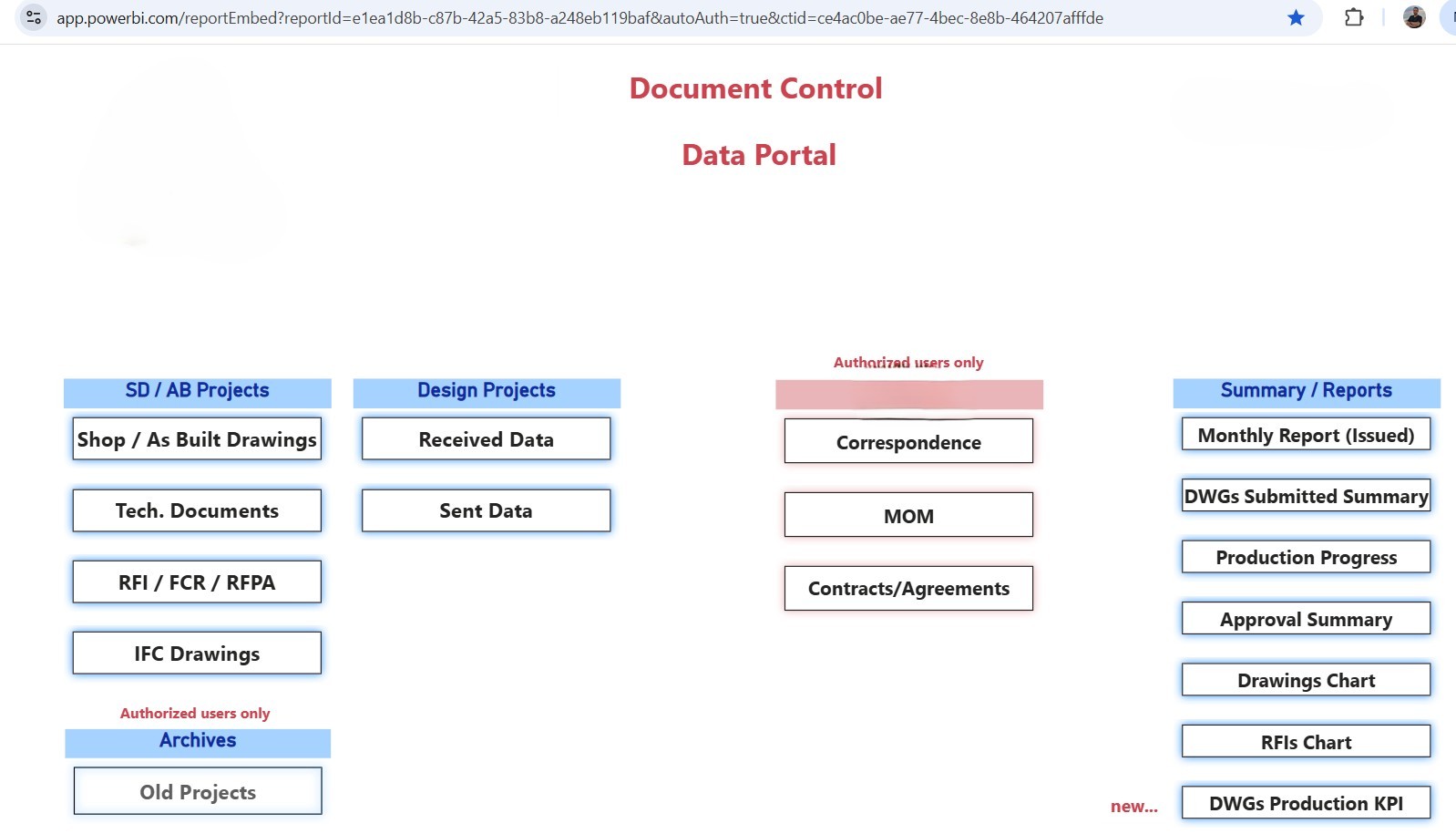 Data Portal Home